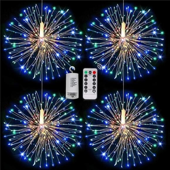 Fairy String Lights Christmas Lights,120 LED 8 Modes Battery Operated Hanging - Picture 1 of 6